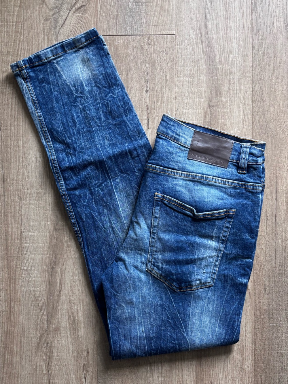 Bluenotes Distressed Slim Fit Blue Jeans